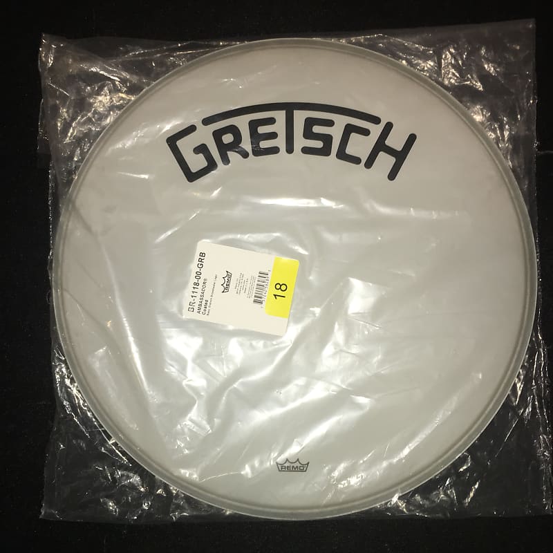 Remo Br Grb Coated Ambassador Bass Drum Head W Reverb