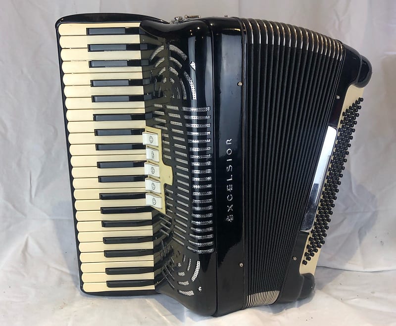 Black Excelsior Oo Piano Accordion Lmm Reverb