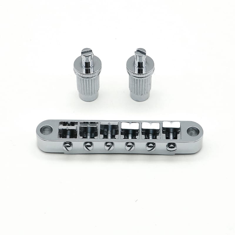 KD By AxLabs Tune O Matic Bridge Stop Tailpiece Chrome Reverb