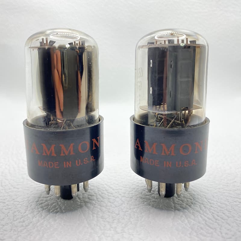 Ge Hammond Sn Gtb Vintage Preamp Vacuum Tubes Matched Pair Reverb