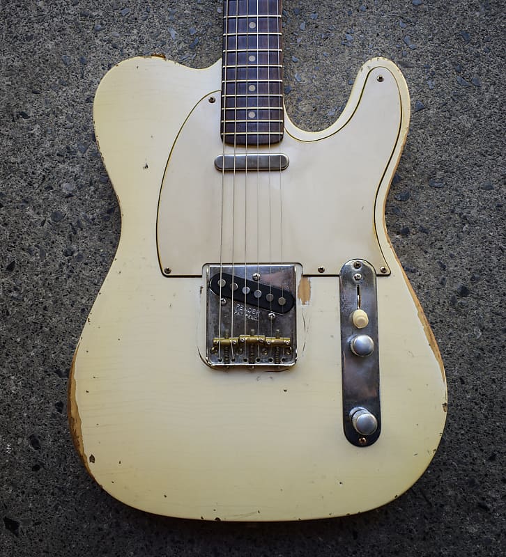 River Relics T Style Blonde Heavy Aged Custom Guitar Tele Reverb