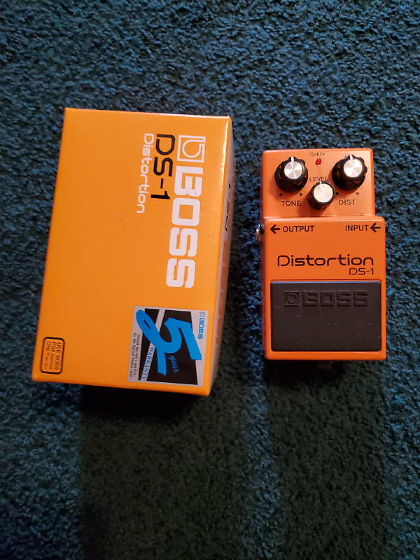 Boss Ds Distortion Silver Label Present Orange Reverb