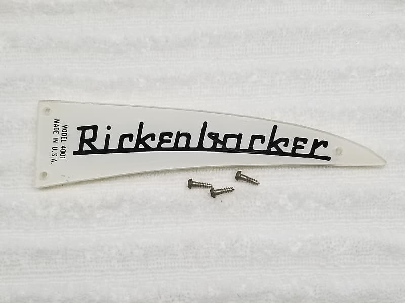 60s 70s Rickenbacker 4001 Truss Rod Cover With Screws Reverb