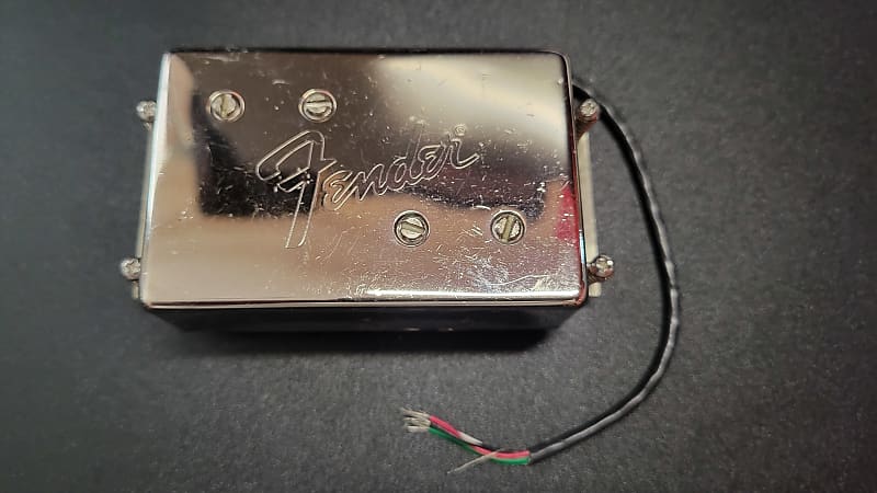 Fender Wide Range Tele Bass Humbucker Pickup Chrome Reverb