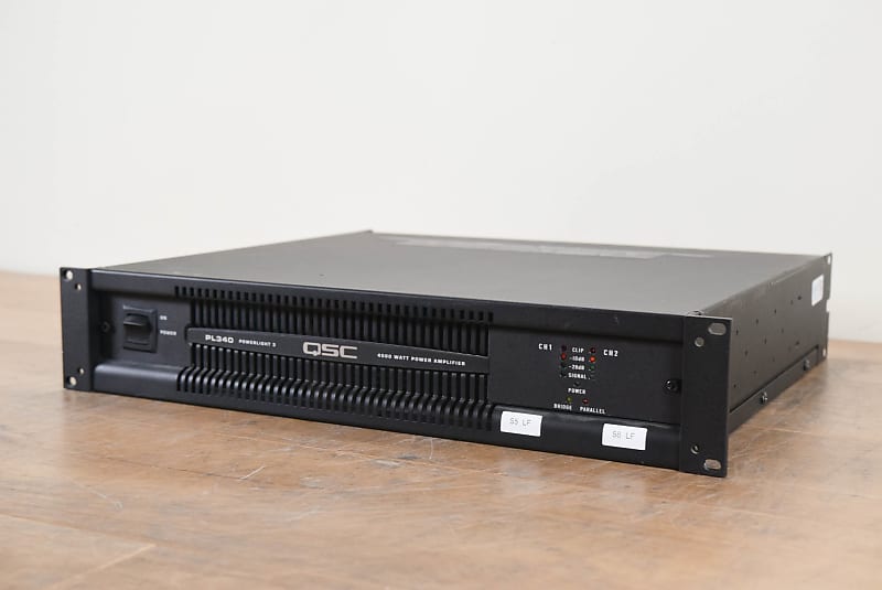 QSC PL340 Powerlight 3 Series Two Channel Power Amplifier Reverb