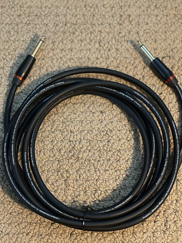 Monster Prolink Bass Ft Instrument Cable Black Reverb