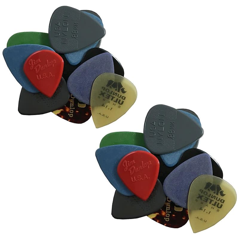 Dunlop Guitar Picks Variety Pack Picks Medium Heavy Reverb