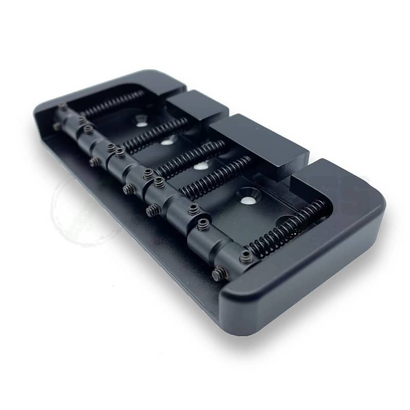 Hipshot B Style 5 String Bass Bridge Black Aluminium Reverb