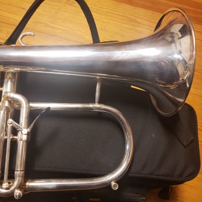 Kanstul S Silver Flugelhorn With Trigger Protec Case Reverb