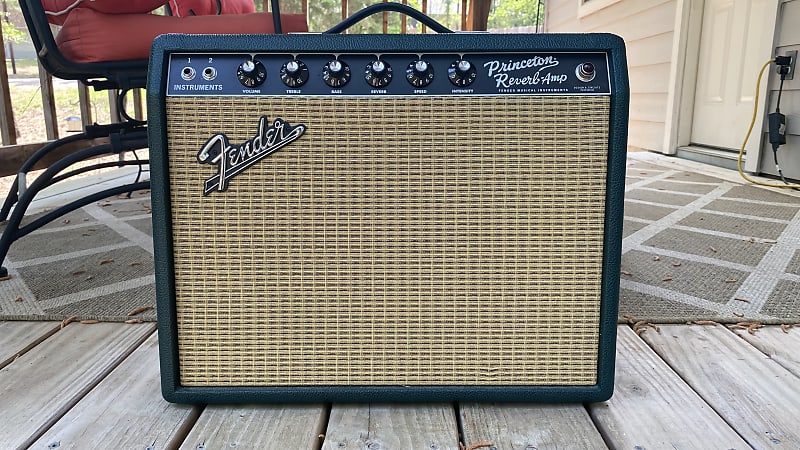 Fender 65 Princeton Reverb Reissue Rare British Green FSR Reverb