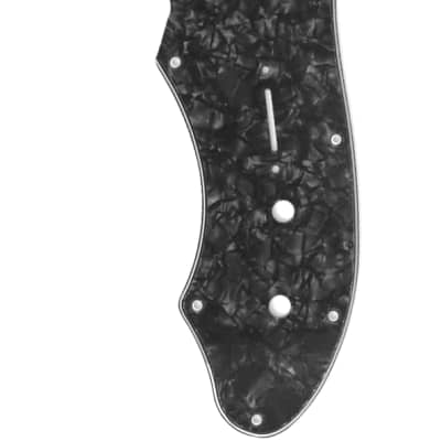 Brio Thinline 69 Pickguard 12 Holes Pearloid Black Reverb