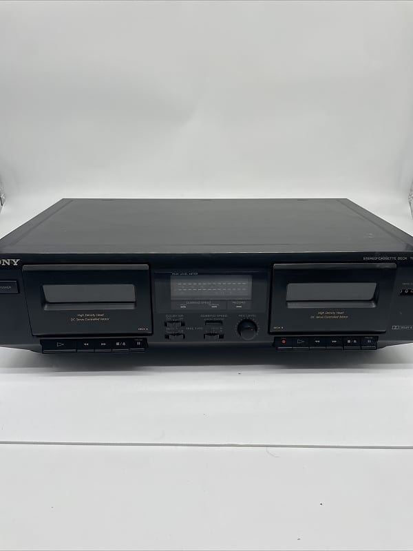 Sony TC WE305 Dual Cassette Tape Deck Player Recorder Reverb