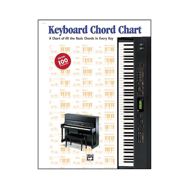 Alfred Keyboard Chord Chart Book Reverb