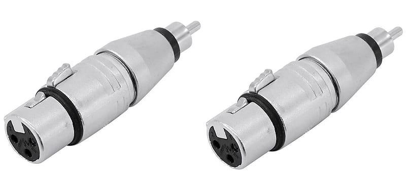 2 Two Genuine NEUTRIK NA2FPMM 3 Pin XLR Female To RCA Reverb