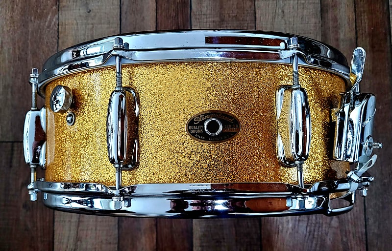 Slingerland Artist Model Snare Drum Gold Sparkle Reverb