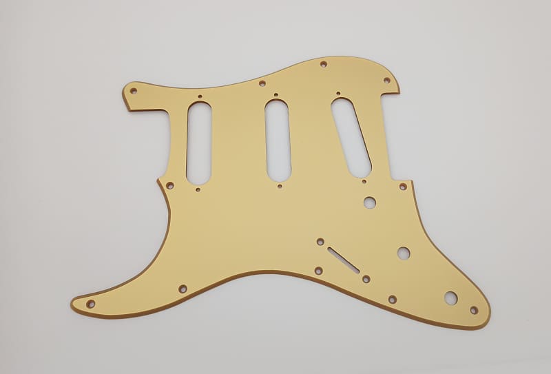 Hole Metallic Gold Acrylic Lefthand Pickguard For Us Mex Reverb