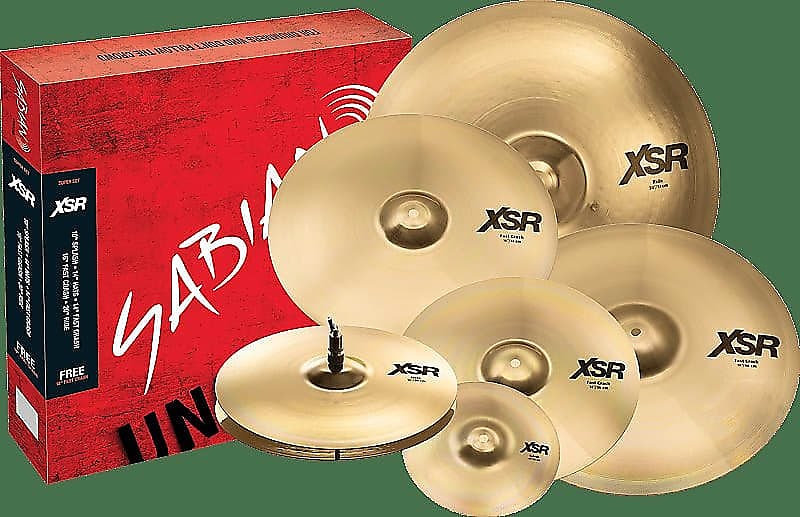 Sabian XSR5007SB XSR Brilliant Super Cymbal Set Reverb