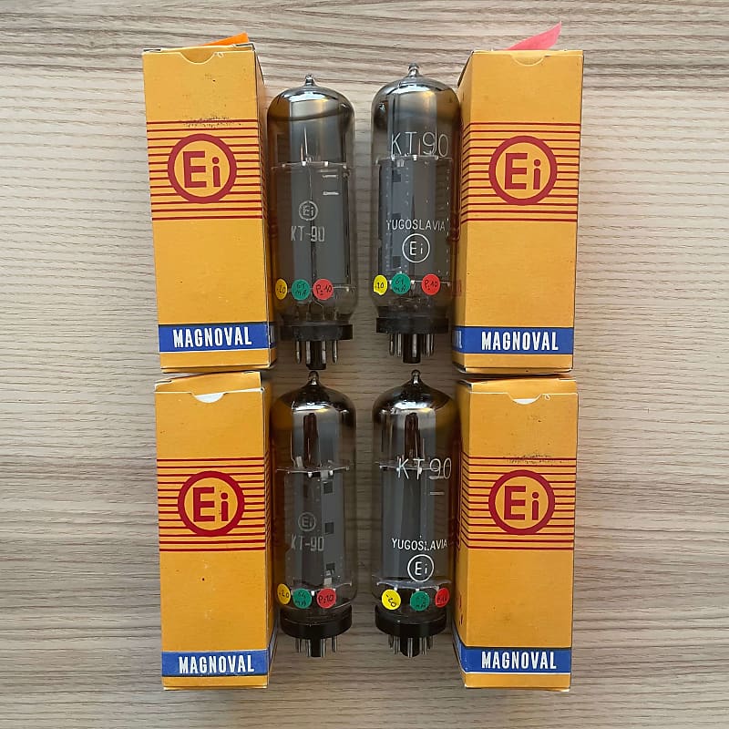 4 tubes pour ampli KT90 NOS EI Yougoslavie appairés 4 Tubes Reverb