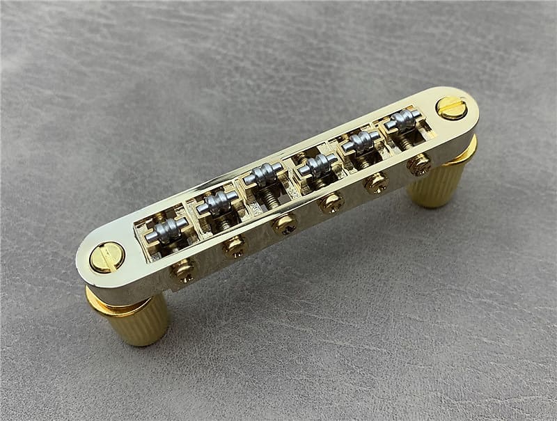 Roller Saddle Gold Tune O Matic Bridge W M Posts For Gibson Reverb