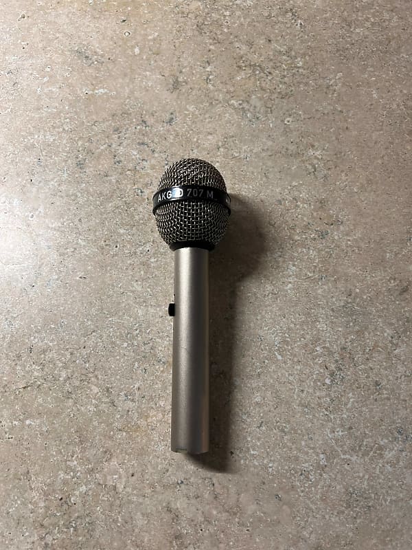 Vintage Akg M Dynamic Cardioid Microphone Silver Reverb