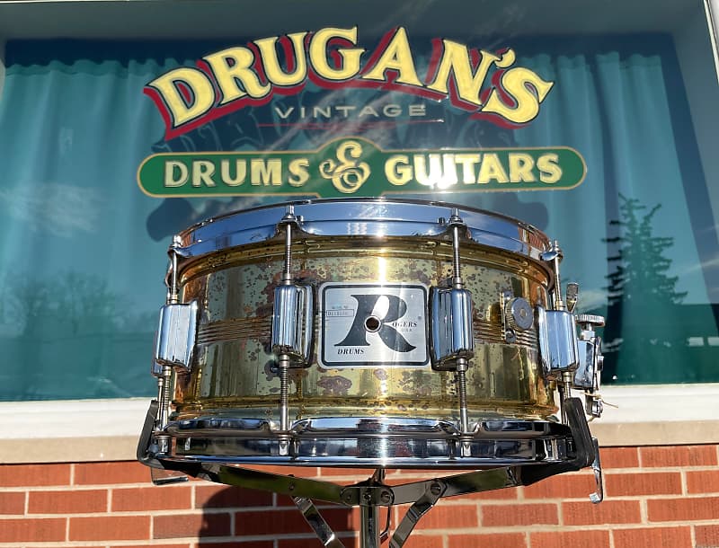 S Rogers X Naked Brass Dynasonic Line Snare Drum Reverb