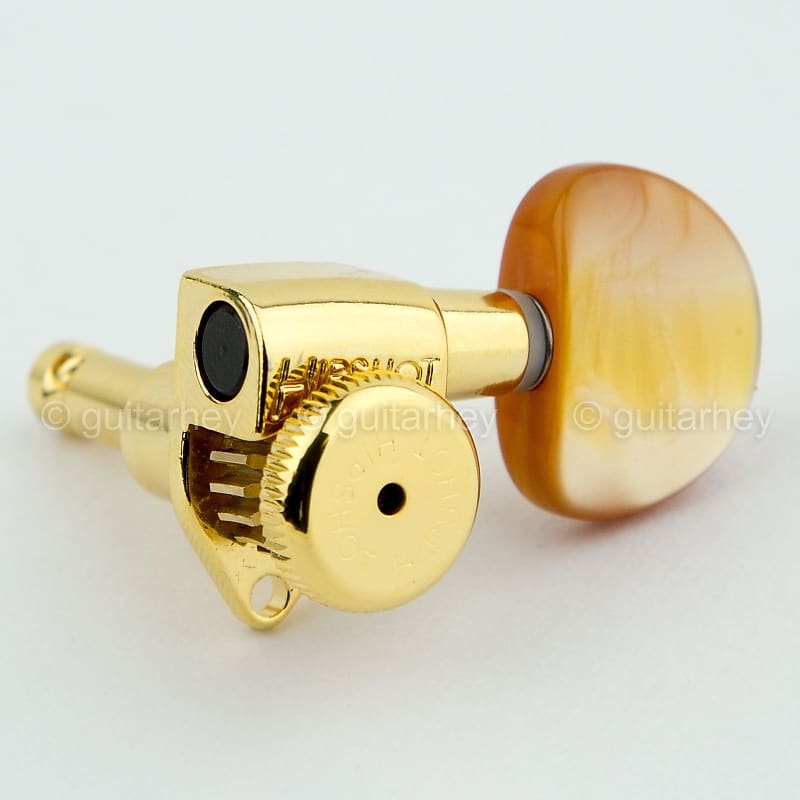 New Hipshot Grip Lock Open Gear W Large Dome Amber Buttons Reverb