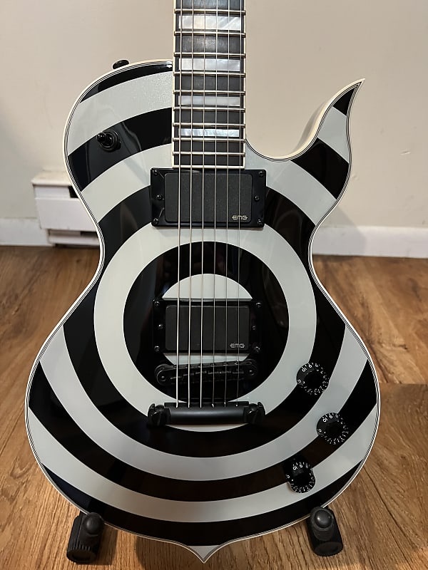 Wylde Audio Odin Grail Silver Black Bullseye Reverb