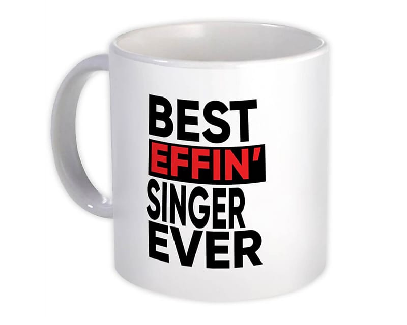 Best Effin Singer Ever Gift Mug Occupation Work Job Funny Reverb