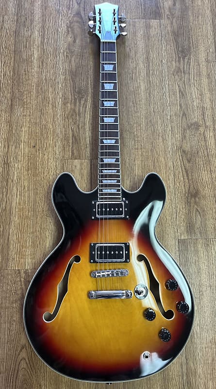 Firefly Jsn Semi Hollowbody Electric Guitar Tobacco Reverb