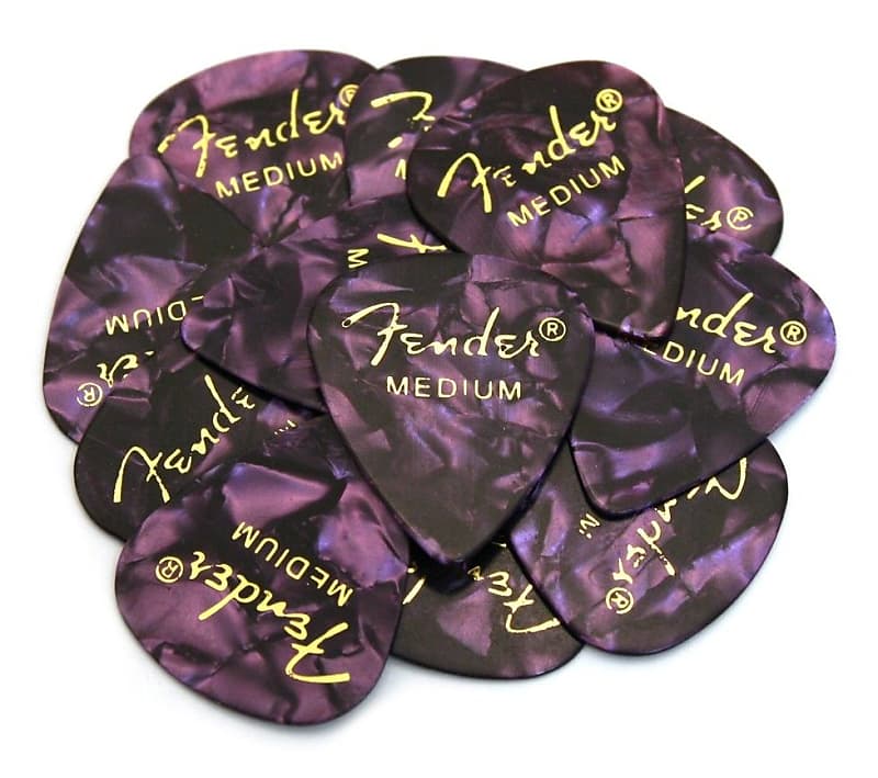 Fender Purple Moto Picks Pk Medium Reverb