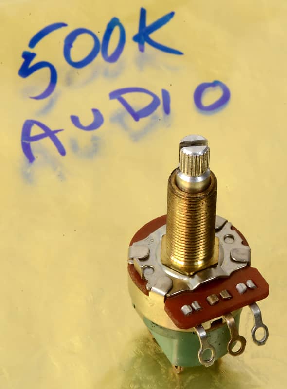 CTS 80 Vintage 500K Audio Taper Push Pull Guitar Pot With Reverb