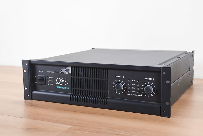 QSC PowerLight 3 4 2 Channel Power Amplifier Church Owned Reverb