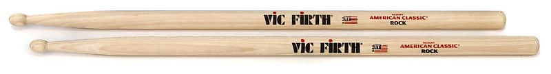 Vic Firth American Classic Drumsticks Rock Wood Tip Reverb