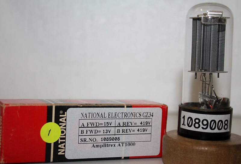 Gz Ar National Rectifier Tube Made In Holland Amplitrex Reverb