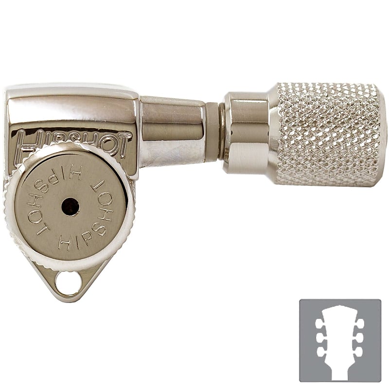 New Hipshot Grip Lock Open Gear Locking Tuners W Knurled Reverb