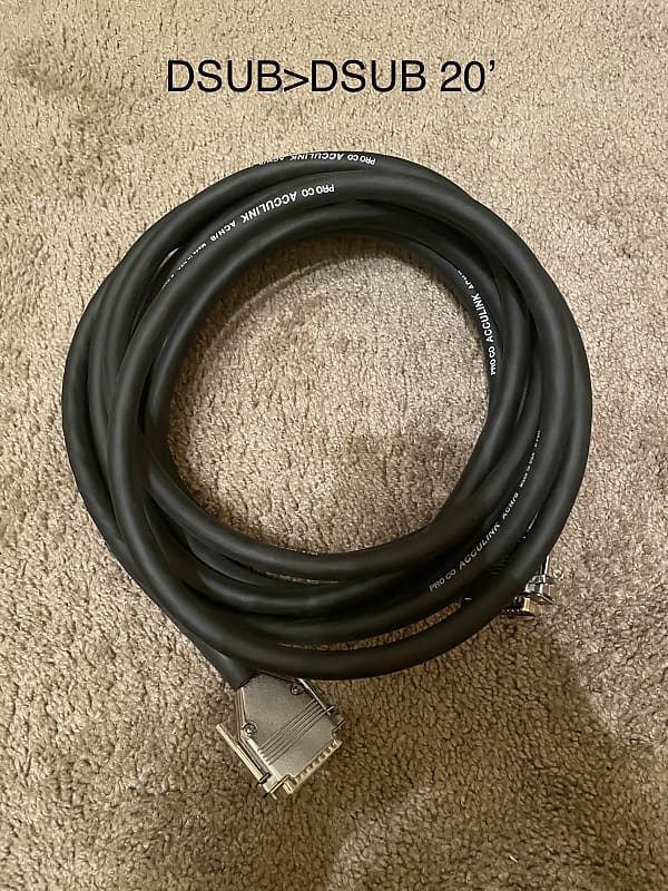 Pro Co Acculink DSUB DSUB Cable 20 Reverb