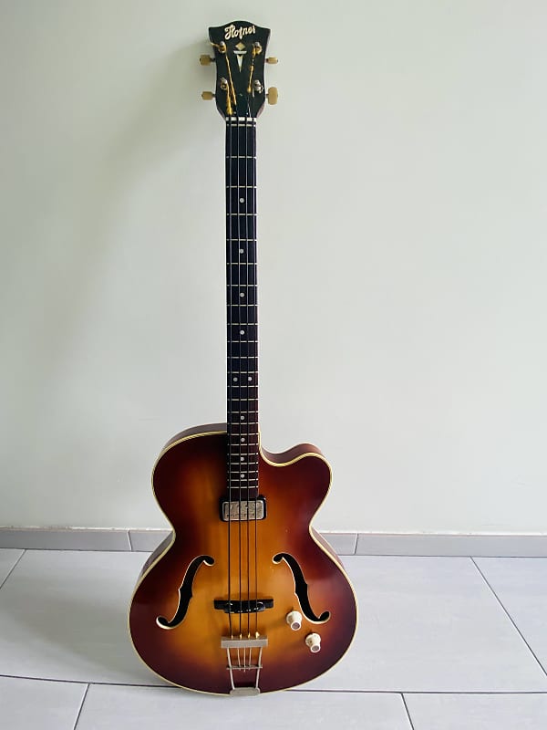 Hofner 500 3 Senator Bass 1960s Sunburst Reverb UK