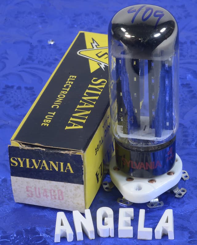 Sylvania 60s Vintage New Old Stock 5U4GB Rectifier Tube Reverb UK