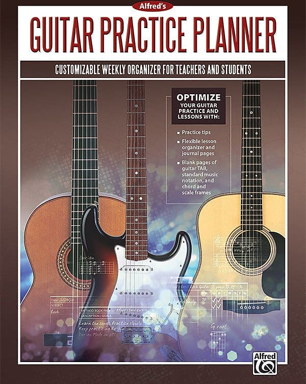 Alfred S Guitar Practice Planner Customizable Weekly Reverb