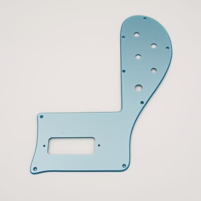 Metallic Ice Blue Acrylic Lefthand Pickguard For Reverb Greece