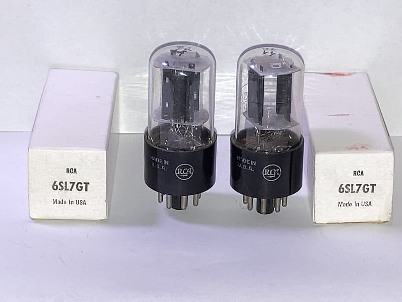 RCA 6SL7 VT 229 ECC35 Tubes Matched Pair Tested NOS WWII Reverb