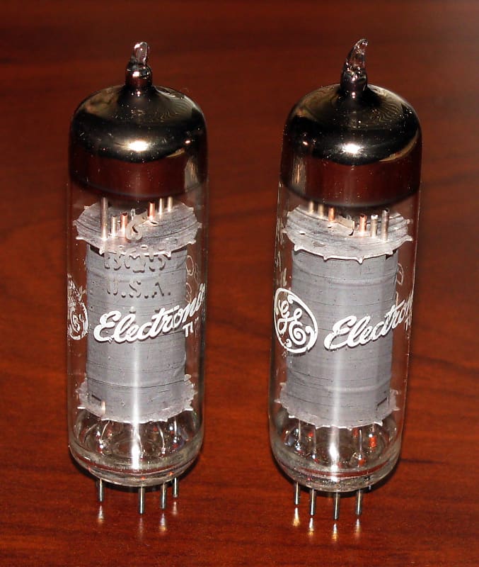 Ge General Electric Bq El Nos Power Tubes Matched Pair Reverb