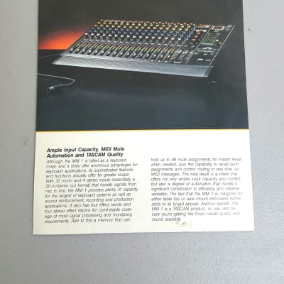 Yamaha Dmp Digital Mixer Original Brochure Reverb