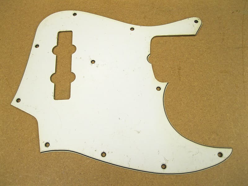 Fender Jazz Bass Pickguard Parchment Reverb