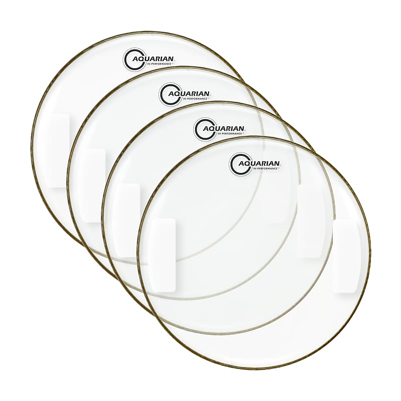 Aquarian 14 Classic Clear Hi Performance Snare Side 4 Pack Reverb