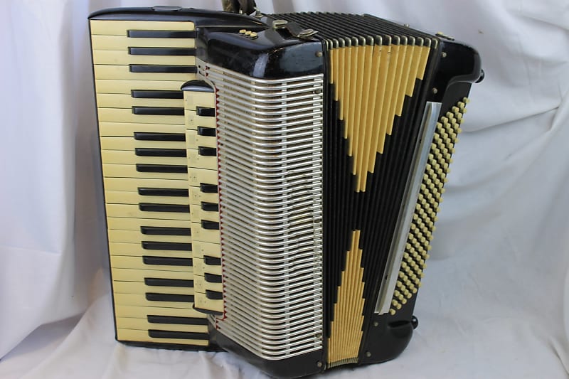 2989 Black Dallape Organtone Piano Accordion LMH 41 120 Reverb