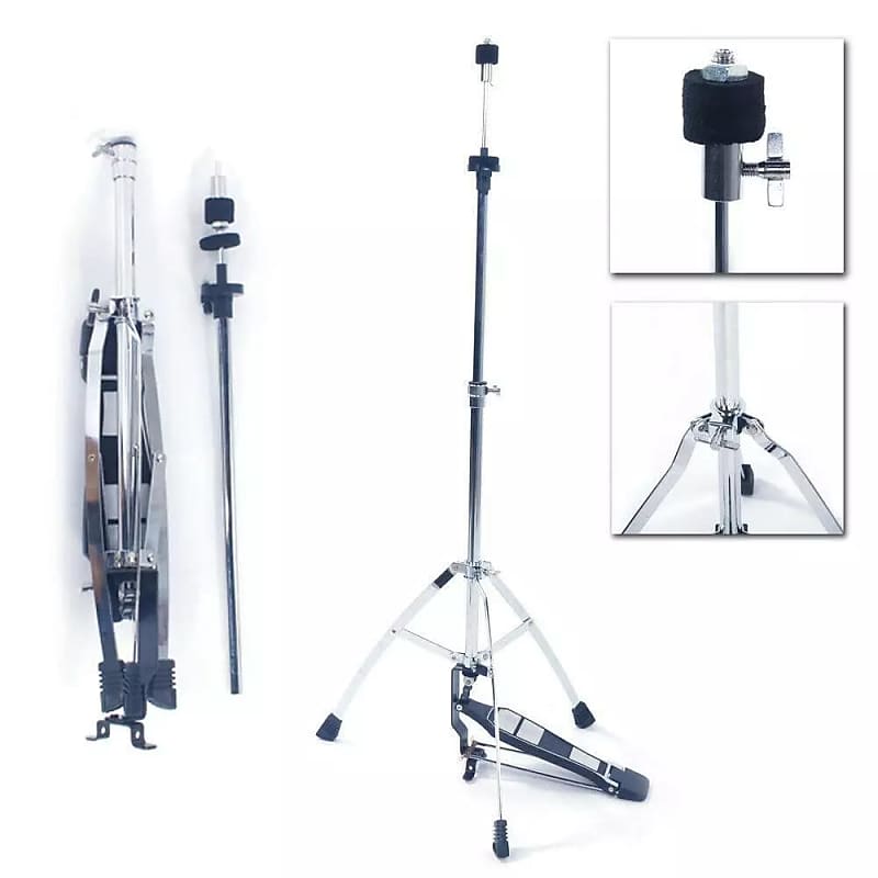 Double Braced Hi Hat Cymbal Drum Stand Hi Hat Mount W Pedal Reverb