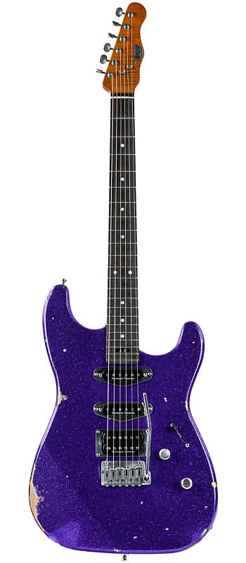 Wild Customs Ventura Standard Hss Purple Flake Relic Reverb