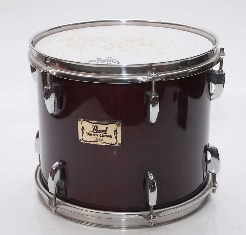 Pearl Masters Custom MMX Tom 12 X 10 Wine Red All Maple Tom Reverb