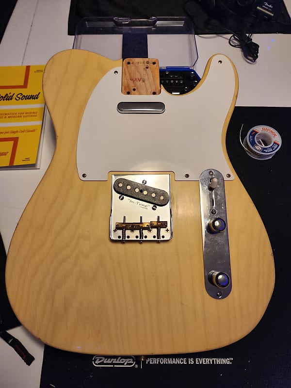 Fender Telecaster Avri Loaded Body Mjt Blonde Nitro Reverb